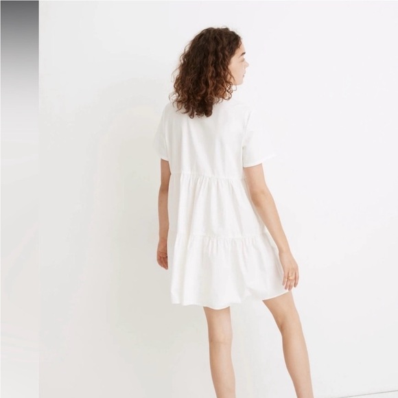 Madewell White Button-Up Mini Dress - Picture 3 of 7